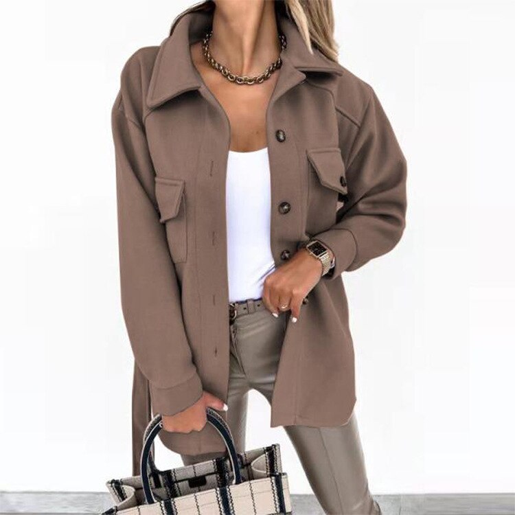 Berg-Feldt | Stylische Woll-Look Jacke für Frauen