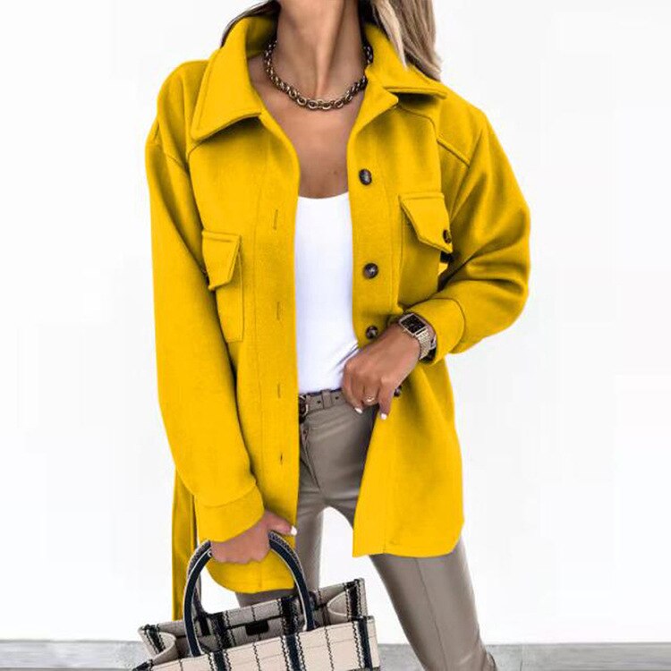 Berg-Feldt | Stylische Woll-Look Jacke für Frauen