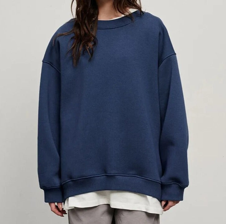 Sweat-shirt basique oversize pour femme par Fudus