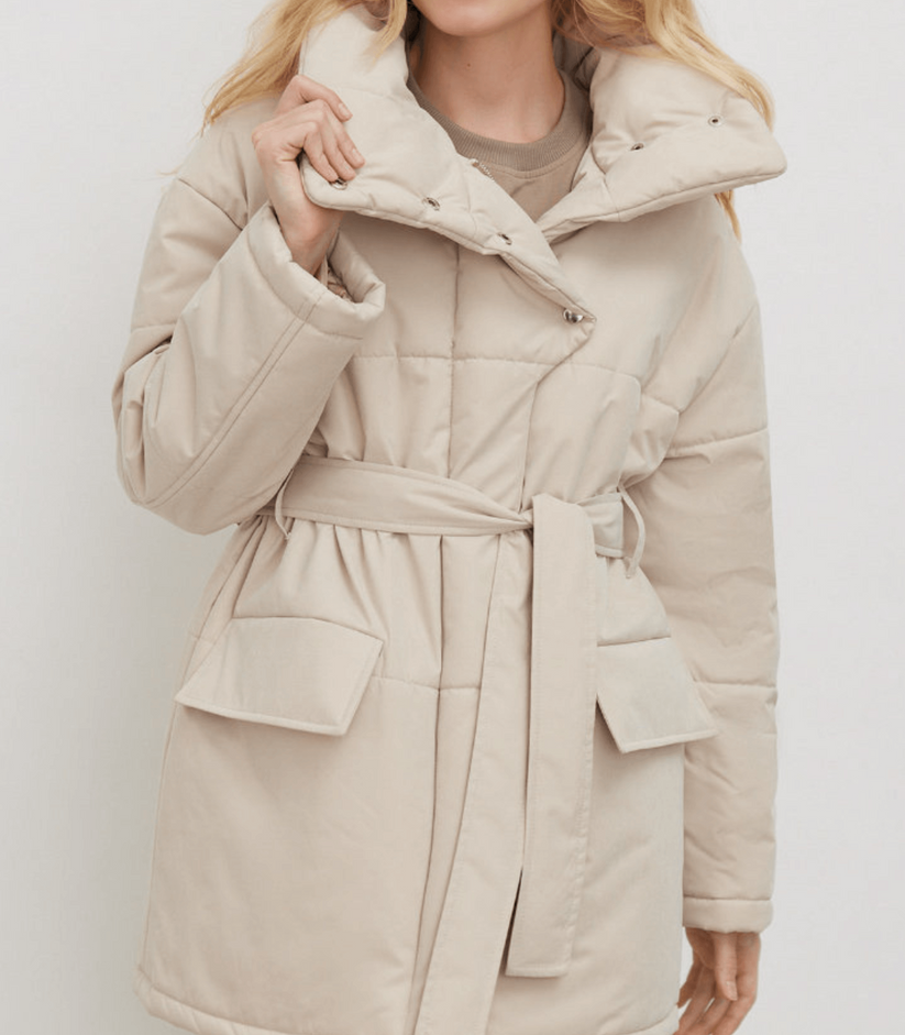 Berg-Feldt | Puffer-Bürojacke mit Gürtel Zuzanna