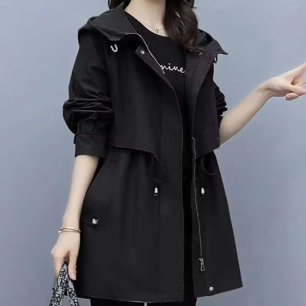 Berg-Feldt | Veste chaude à capuche avec laçage pour femme en automne