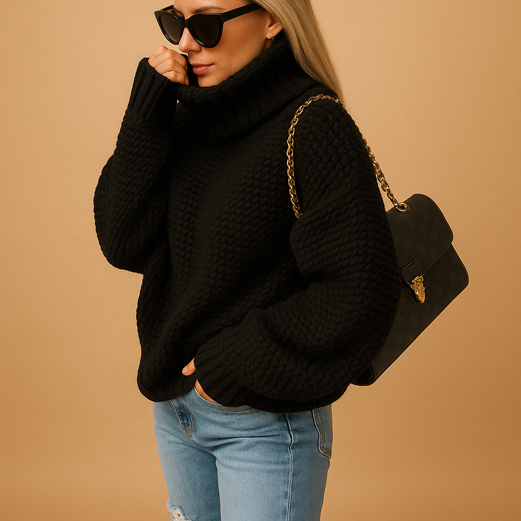 Berg-Feldt | Eleganten Strick Damen Rollkragenpullover