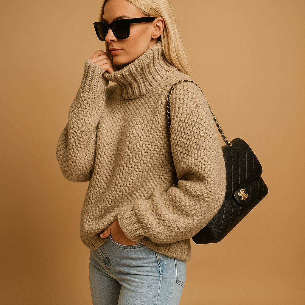 Berg-Feldt | Eleganten Strick Damen Rollkragenpullover