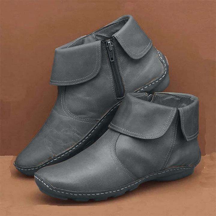 Bottine imperméable Livia en cuir souple doublé
