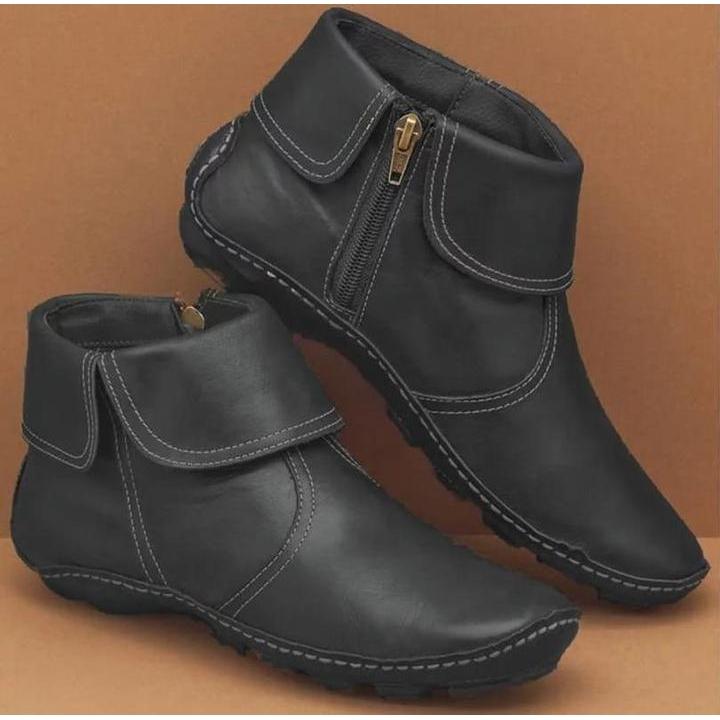 Bottine imperméable Livia en cuir souple doublé