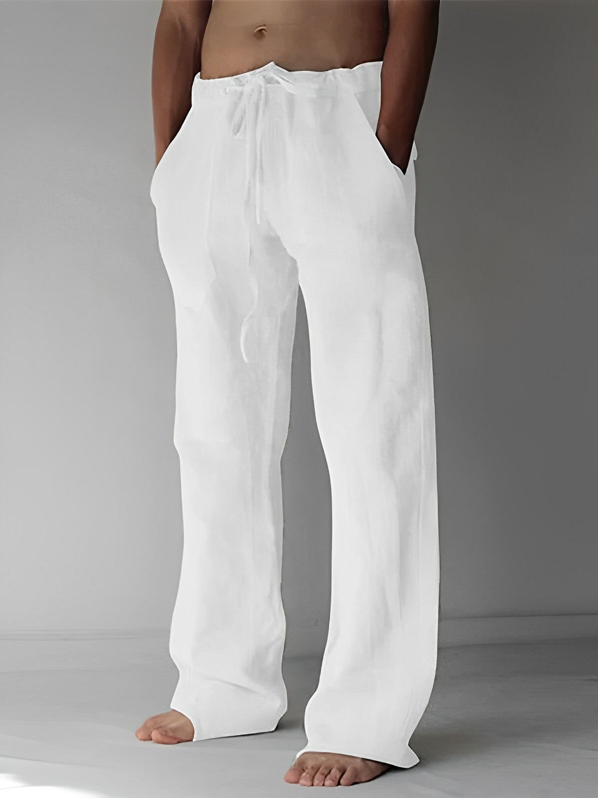 Pantalon en lin style ample pour hommes par Garth