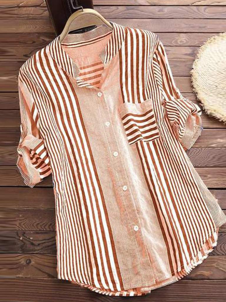 Chemise en coton Shantel à rayures
