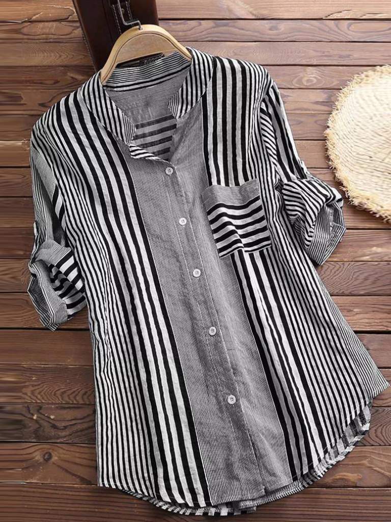 Chemise en coton Shantel à rayures