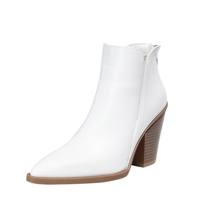 Berg-Feldt | Spitz Zulaufende Blockabsatz Stiefeletten