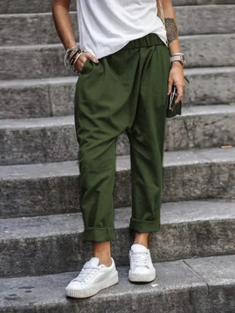 Pantalon en coton et lin par Alarica