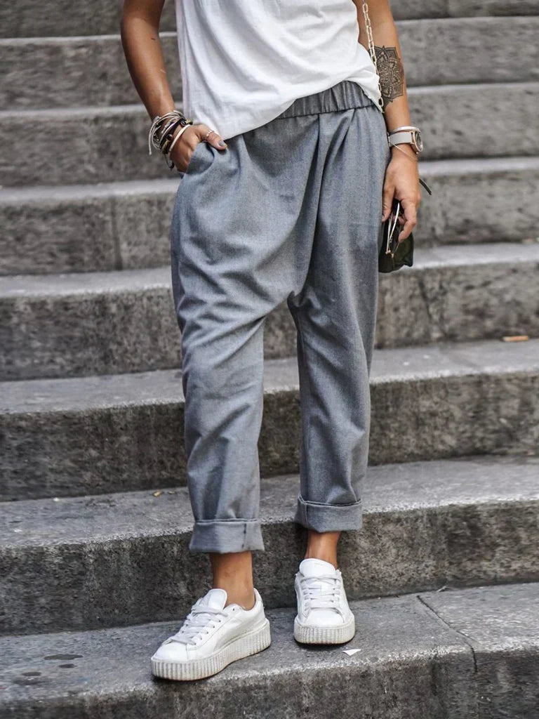Pantalon en coton et lin par Alarica