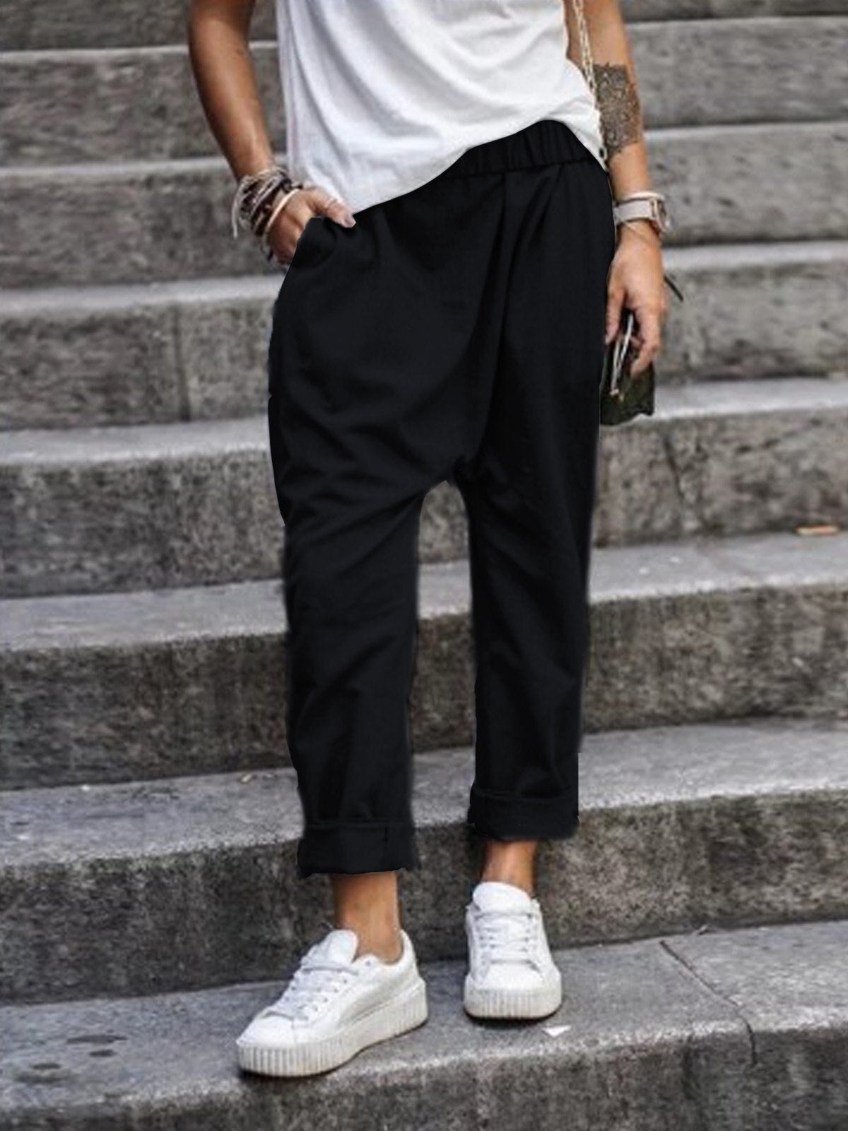 Zora : pantalon ample en lin