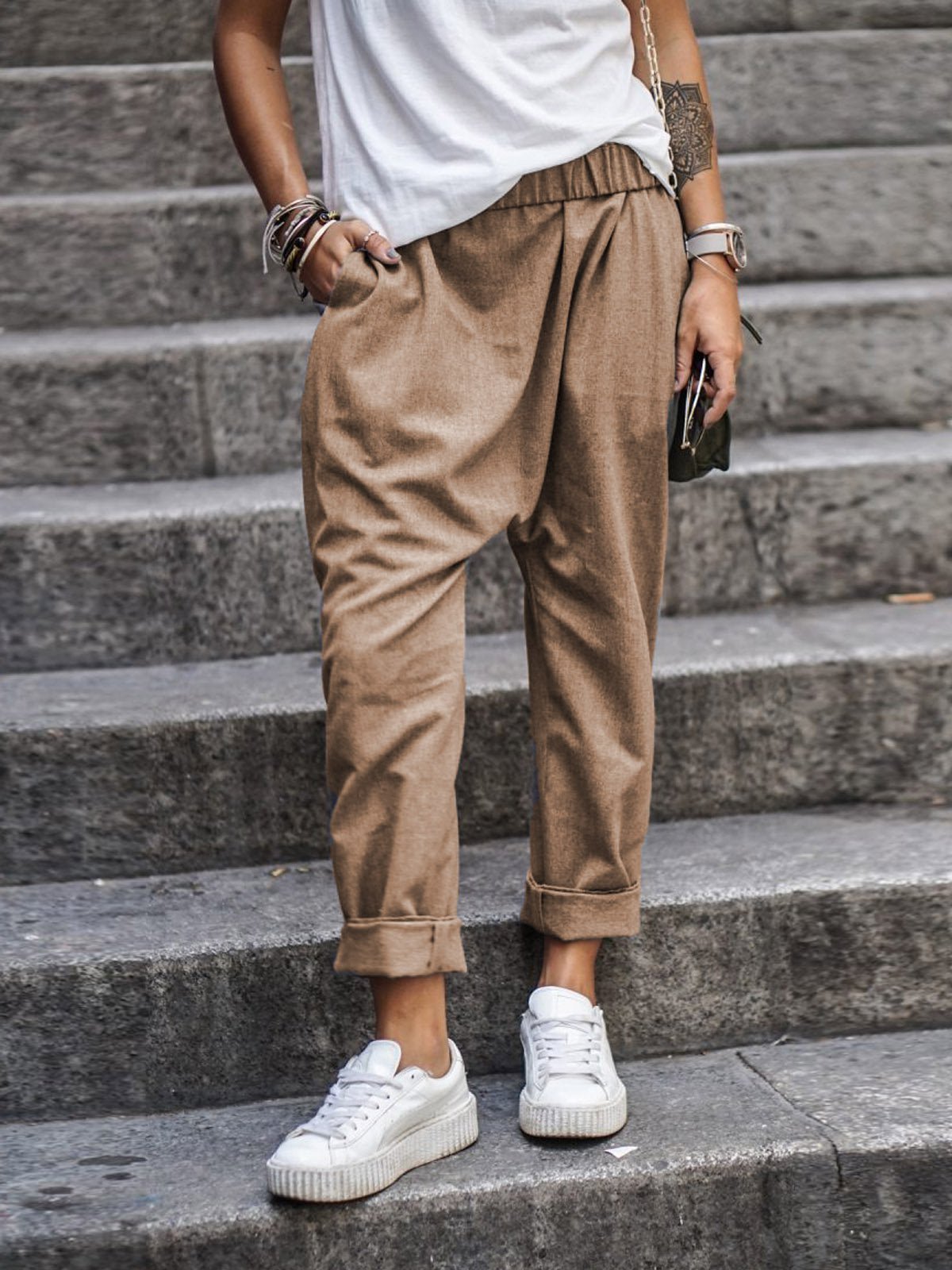 Zora : pantalon ample en lin