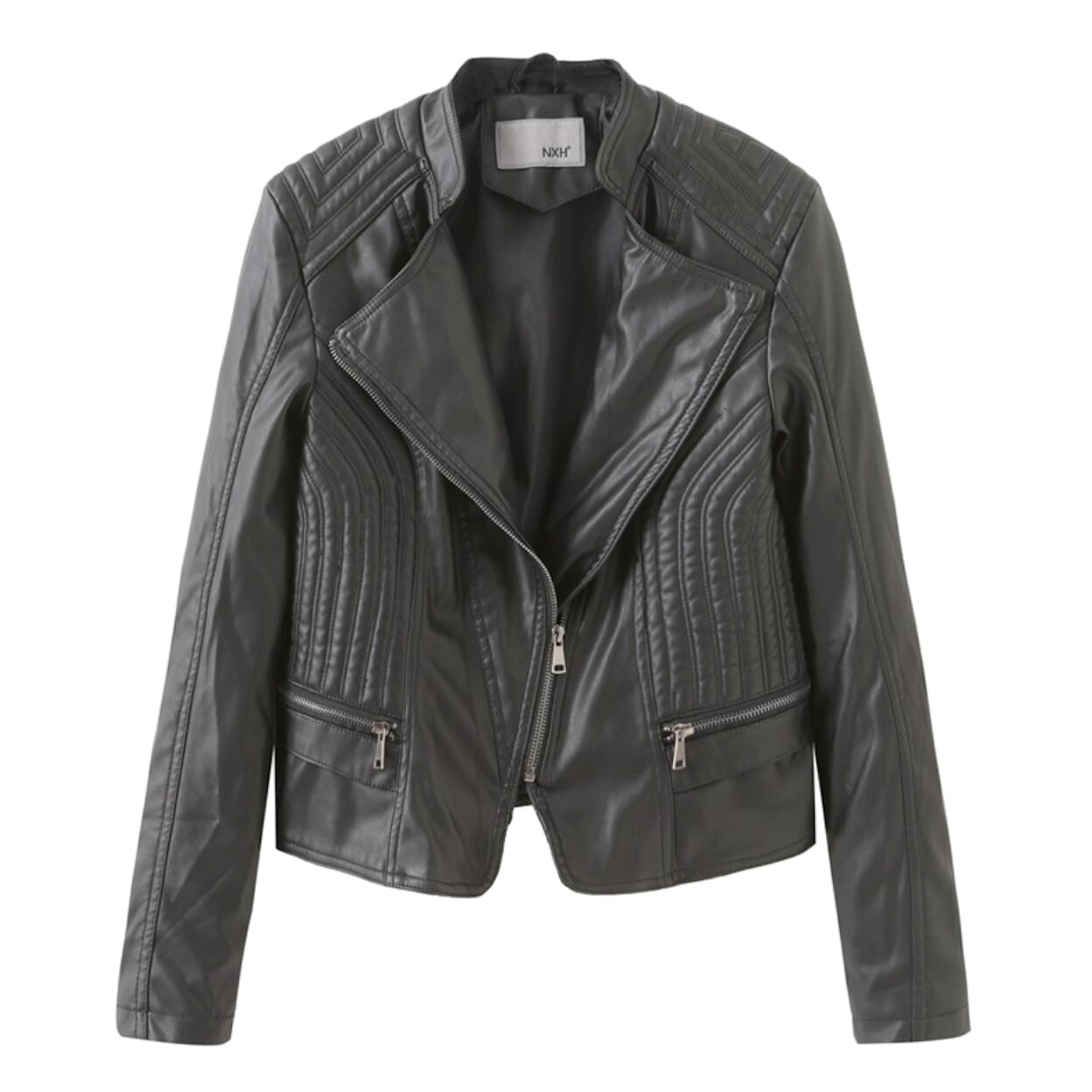 Berg-Feldt | Klassische Bikerjacke Kunstleder Zeitloses Design