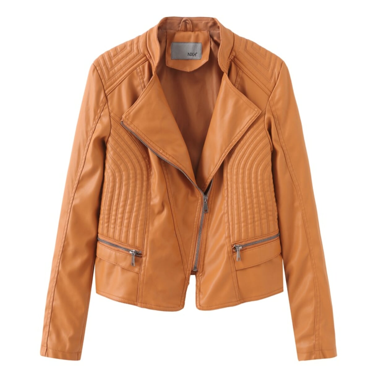 Berg-Feldt | Klassische Bikerjacke Kunstleder Zeitloses Design