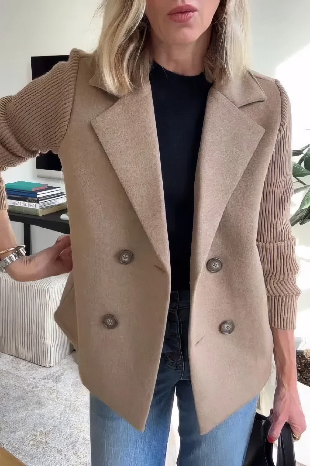Berg-Feldt | Blazer mit Struktur Doppelreihige Schließung Elegant und Komfortabel