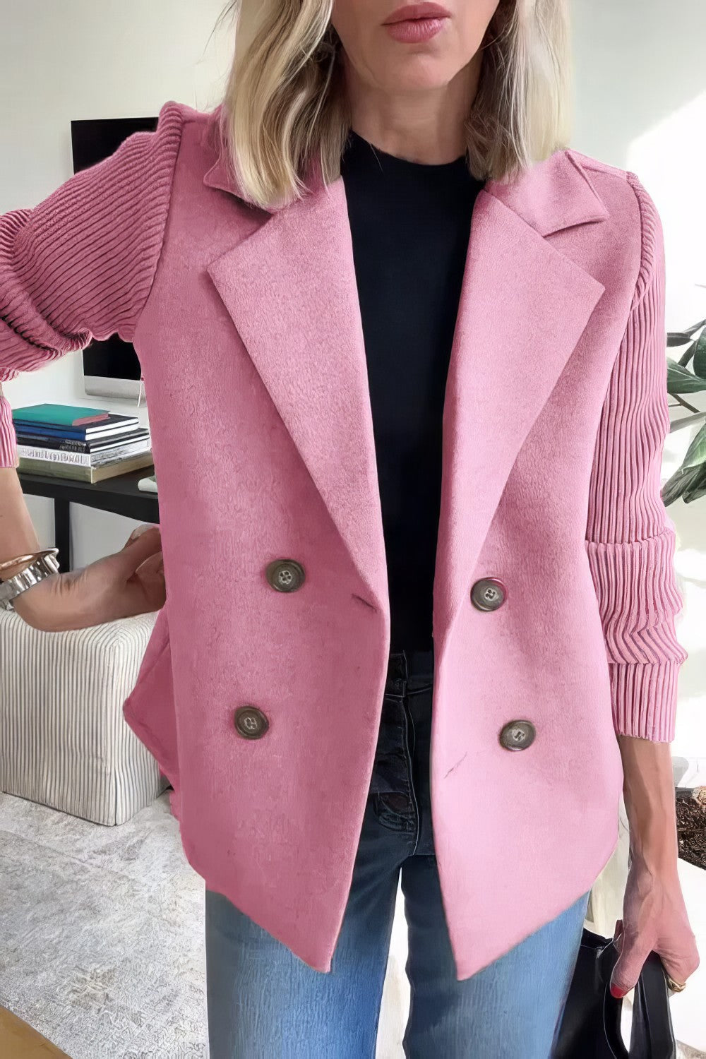 Berg-Feldt | Blazer mit Struktur Doppelreihige Schließung Elegant und Komfortabel