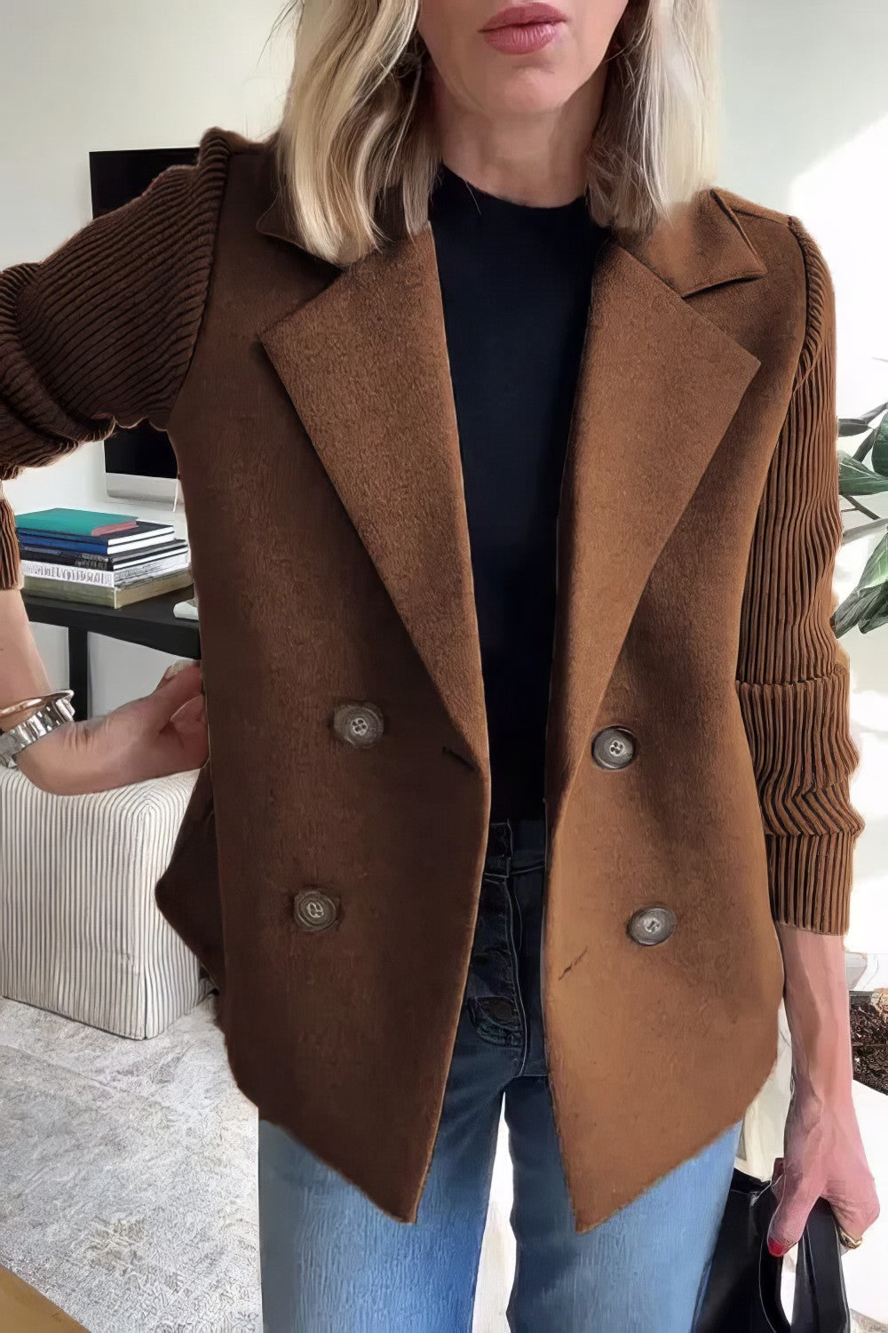 Berg-Feldt | Blazer mit Struktur Doppelreihige Schließung Elegant und Komfortabel