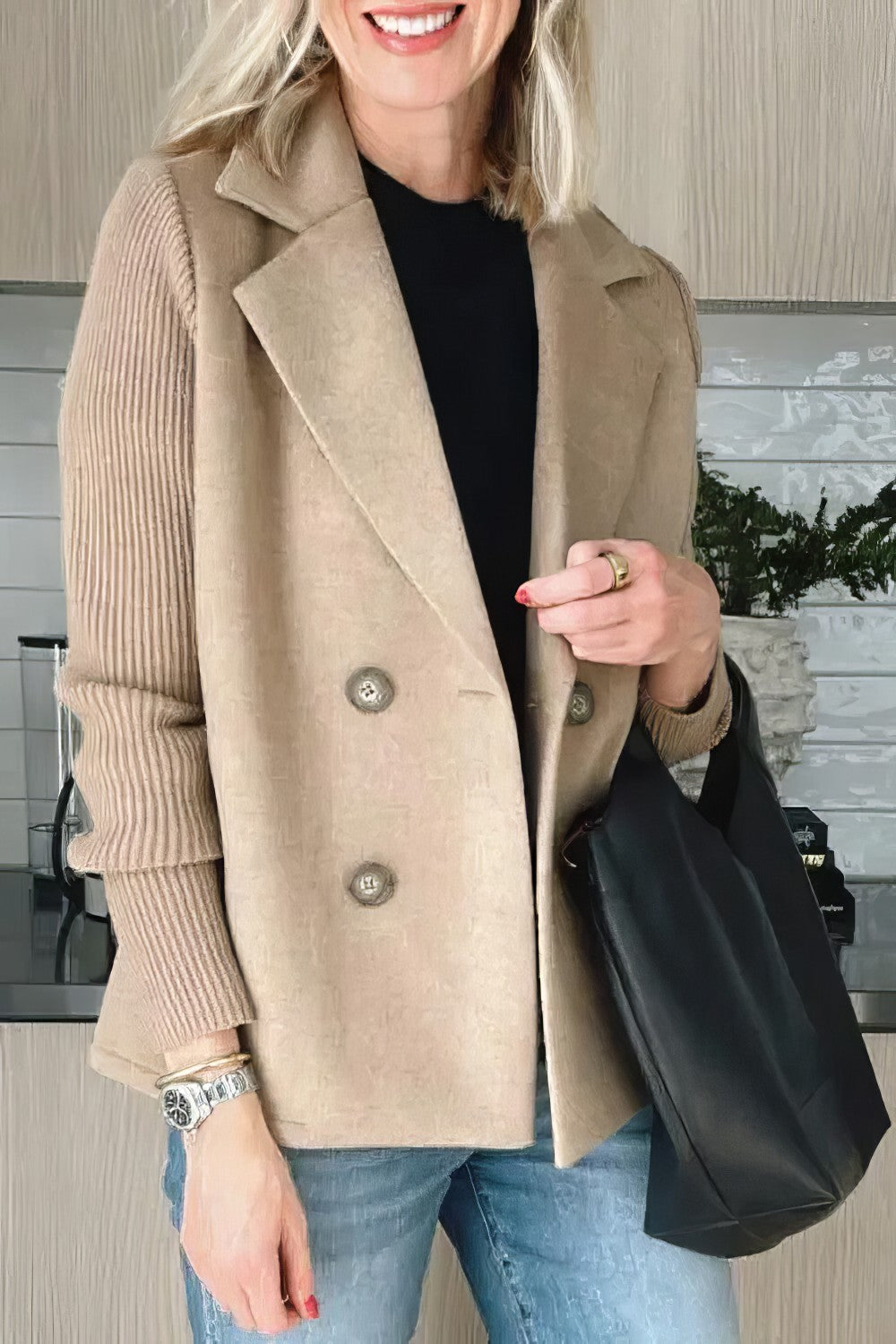 Berg-Feldt | Blazer mit Struktur Doppelreihige Schließung Elegant und Komfortabel