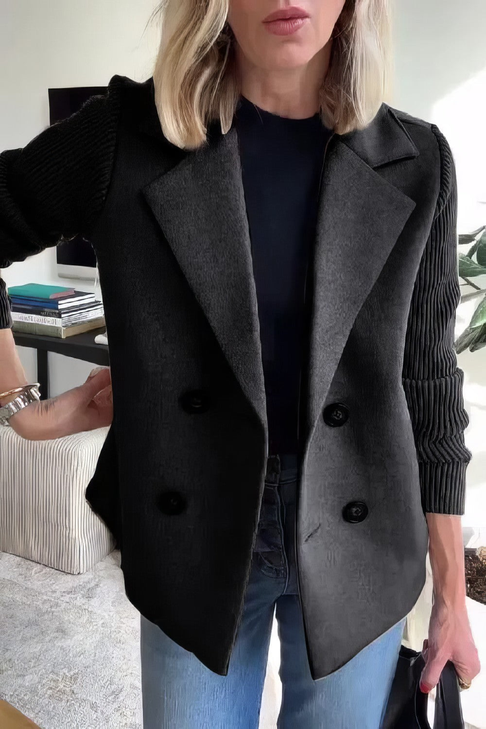 Berg-Feldt | Blazer mit Struktur Doppelreihige Schließung Elegant und Komfortabel