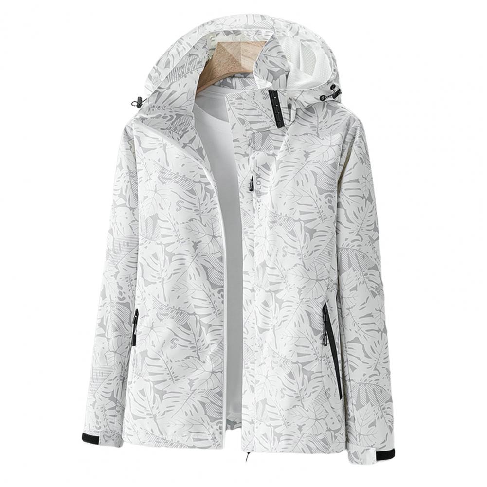 Berg-Feldt | Veste de pluie d'extérieur – Légère, avec capuche et motif floral