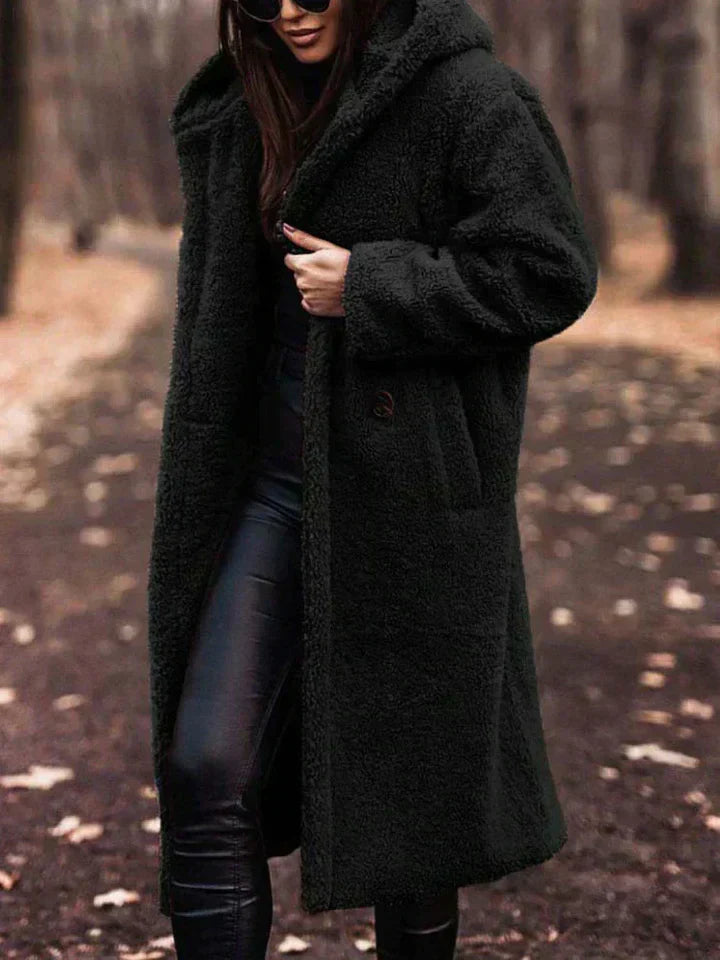 Berg-Feldt | Lange Sherpa Damenjacke