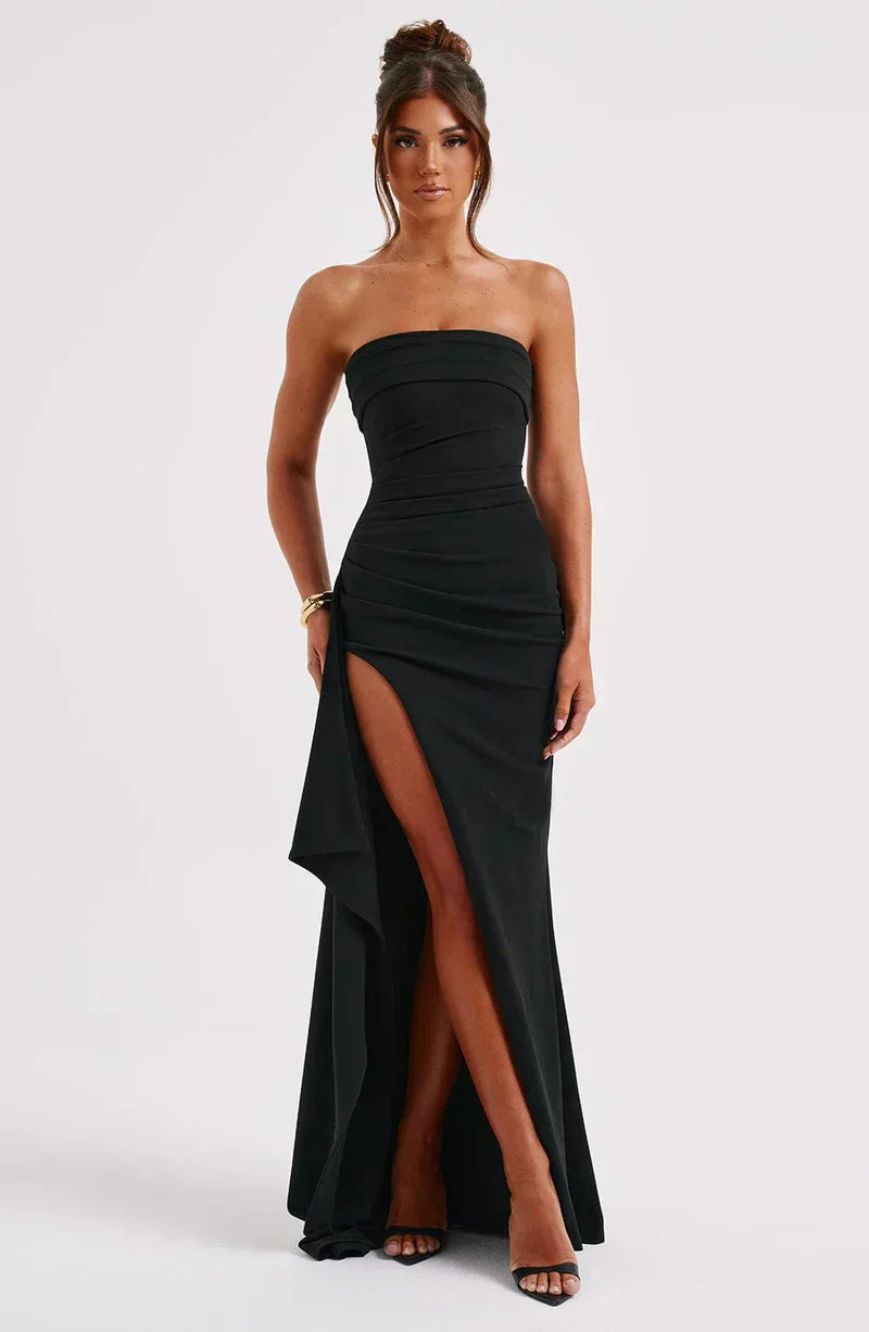 Berg-Feldt | Gedrehtes Maxi-Kleid