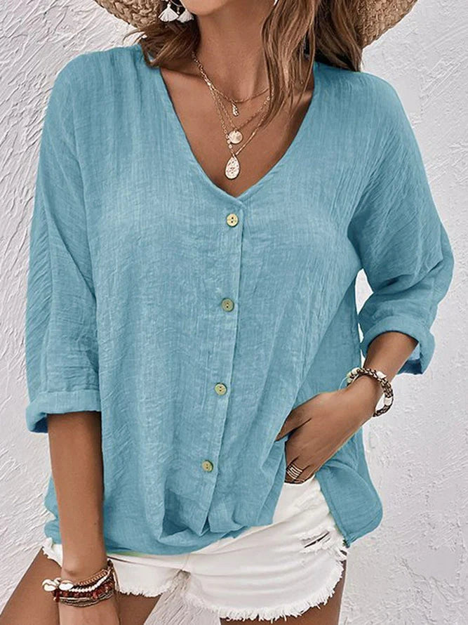 Chemise en lin Anouschka pour femme - intemporelle pour l'été